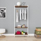 Estante Closet Arara 187x80cm 3 Prateleiras Active Yescasa No