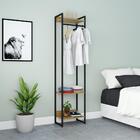 Estante Closet Arara 45x30x187cm C/03 Prateleiras Amadeirado