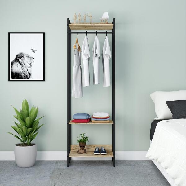 Estante Closet Arara 60x30x187cm C/03 Prateleiras Amadeirados