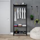 Estante Closet Arara 80x30x187cm C/03 Prateleiras Branco Ches