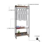 Estante Closet Arara 80x30x187cm C/03 Prateleiras Branco Ches