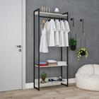 Estante Closet Arara 80x30x187cm C/03 Prateleiras Branco Ches