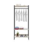 Estante Closet Arara 80x30x187cm C/03 Prateleiras Branco Ches