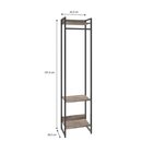 Estante Closet Arara Industrial 3 Prateleiras 187x45cm Dynami