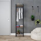 Estante Closet Arara Industrial 3 Prateleiras 187x45cm Dynami