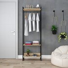 Estante Closet Arara Industrial 3 Prateleiras 187x60cm Dynami
