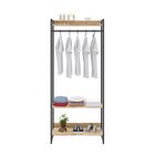 Estante Closet Arara Industrial 3 Prateleiras 187x80cm Dynami