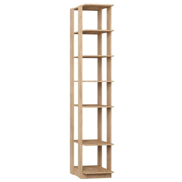 Estante Closet Com 5 Prateleiras Carvalho Mel Marrom Claro