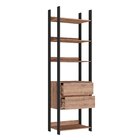 Estante Closet Industrial 2 Gavetas 5 Prateleiras M116  Preto
