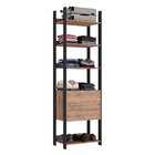 Estante Closet Industrial 2 Gavetas 5 Prateleiras M116  Preto