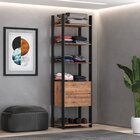 Estante Closet Industrial 2 Gavetas 5 Prateleiras M116  Preto