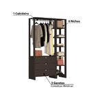 Estante Closet Yes 120cm 1 Cabideiro E 6 Nichos - Grafite