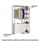 Estante Closet Yes 120cm Com 5 Gavetas E 5 Nichos - Branco