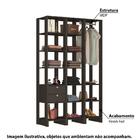 Estante Closet Yes Com 1 Cabideiro E 13 Nichos - Grafite