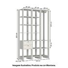 Estante Closet Yes Com 1 Cabideiro E 13 Nichos - Montana