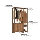 Estante Closet Yes Com 1 Porta E 3 Gavetas - Montana