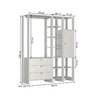 Estante Closet Yes Com 3 Gavetas E 9 Nichos - Branco