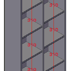 Estante Colmeia Organizadora Pratic 100%mdf