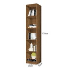 Estante Colmeia Vertical 100% Mdf Amendoa