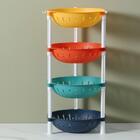 Estante Colorida Organizador Infantil Chao Fruteira 4 Pratele