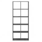 Estante com 10 Nichos 172,5x70,1x30cm Grafite Spaceo KUB