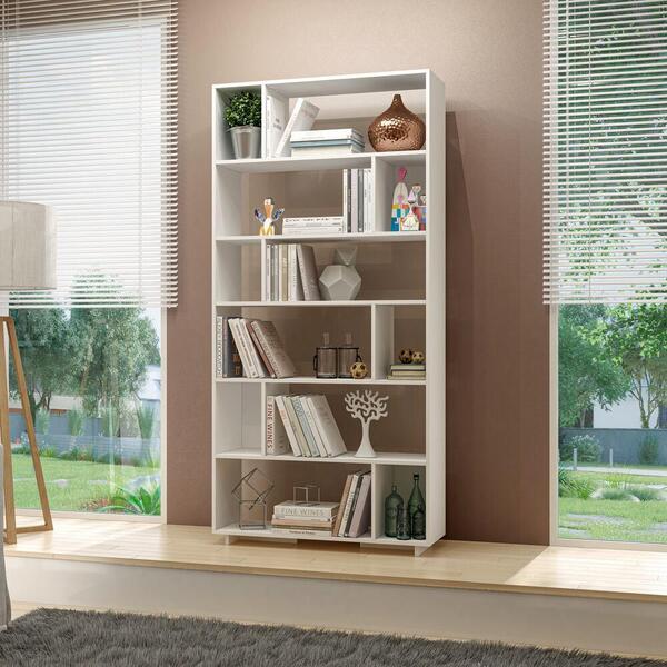 Estante Com 12 Nichos 90cm Multimóveis Cr25097 Branca