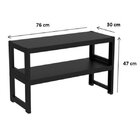 Estante Com 2 Prateleiras Quadra  Fendi