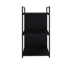 Estante Com 3 Prateleiras 84x45x33cm Com Fundo Yon Preto