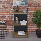 Estante Com 3 Prateleiras 84x45x33cm Com Fundo Yon Vermont/pr