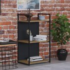 Estante Com 3 Prateleiras 84x45x33cm Com Fundo Yon Vermont/pr