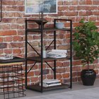 Estante Com 3 Prateleiras 84x45x33cm Yon Terracota/preto