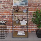 Estante Com 3 Prateleiras 84x45x33cm Yon Vermont/preto