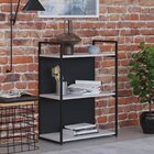 Estante Com 3 Prateleiras 84x60x33cm Com Fundo Yon Branco/pre