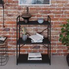 Estante Com 3 Prateleiras 84x60x33cm Yon Preto