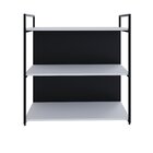 Estante Com 3 Prateleiras 84x80x33cm Com Fundo Yon Branco/pre