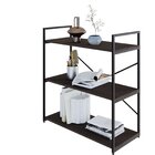 Estante Com 3 Prateleiras 84x80x33cm Yon Terracota/preto