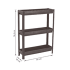 Estante com 3 Prateleiras Cinza Geo Lin 3 76,5x54x18 Grifit