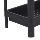 Estante com 3 Prateleiras Preto Geo BASE 3 76,5x36x23 Grifit