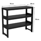 Estante Com 3 Prateleiras Quadra  Fendi