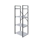 Estante Com 4 Prateleiras 118x45x33cm Yon Branco/preto