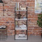 Estante Com 4 Prateleiras 118x45x33cm Yon Branco/preto