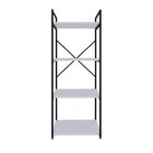 Estante Com 4 Prateleiras 118x45x33cm Yon Branco/preto