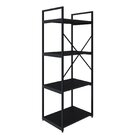 Estante Com 4 Prateleiras 118x45x33cm Yon Preto