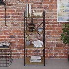 Estante Com 4 Prateleiras 118x45x33cm Yon Vermont/preto