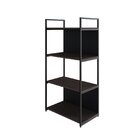 Estante Com 4 Prateleiras 118x60x33cm Com Fundo Yon Terracota