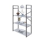 Estante Com 4 Prateleiras 118x80x33cm Yon Branco/preto