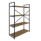 Estante Com 4 Prateleiras 118x80x33cm Yon Vermont/preto
