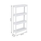 Estante com 4 Prateleiras Branco Geo Lin 4 112,5x54x18 Grifit