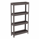 Estante com 4 Prateleiras Cinza Geo Lin 4 112,5x54x18 Grifit