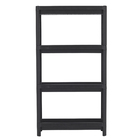 Estante com 4 Prateleiras Preto Geo Lin 4 112,5x54x18 Grifit